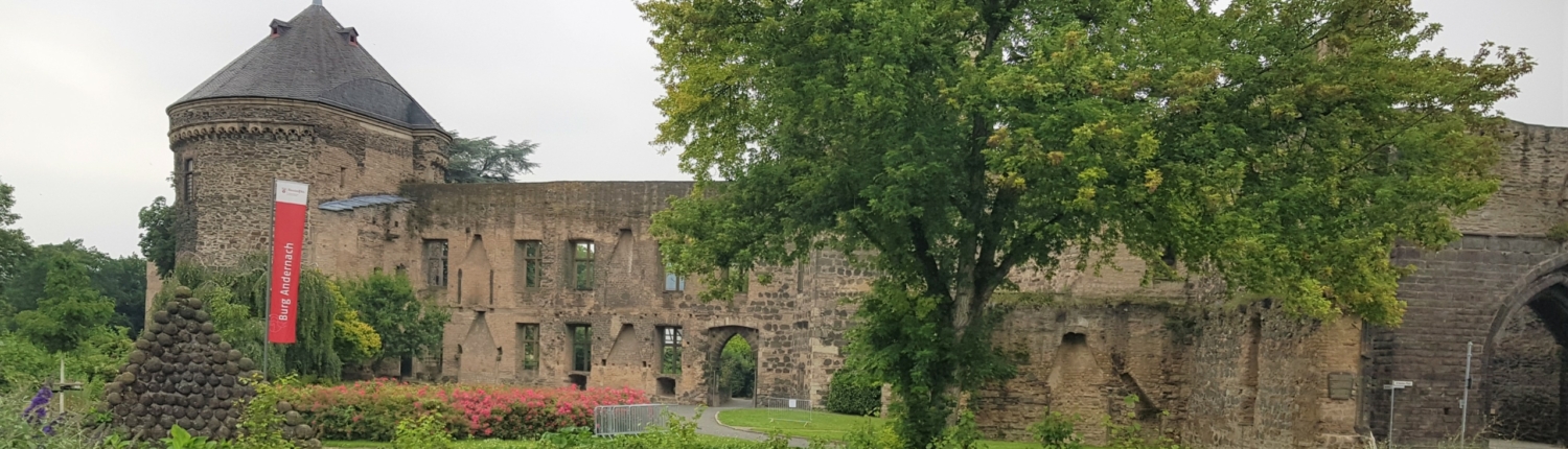 Blick auf die Stadtmauer in Andernach inklusive des Stadtgartens - Martina Wagner Immobilien